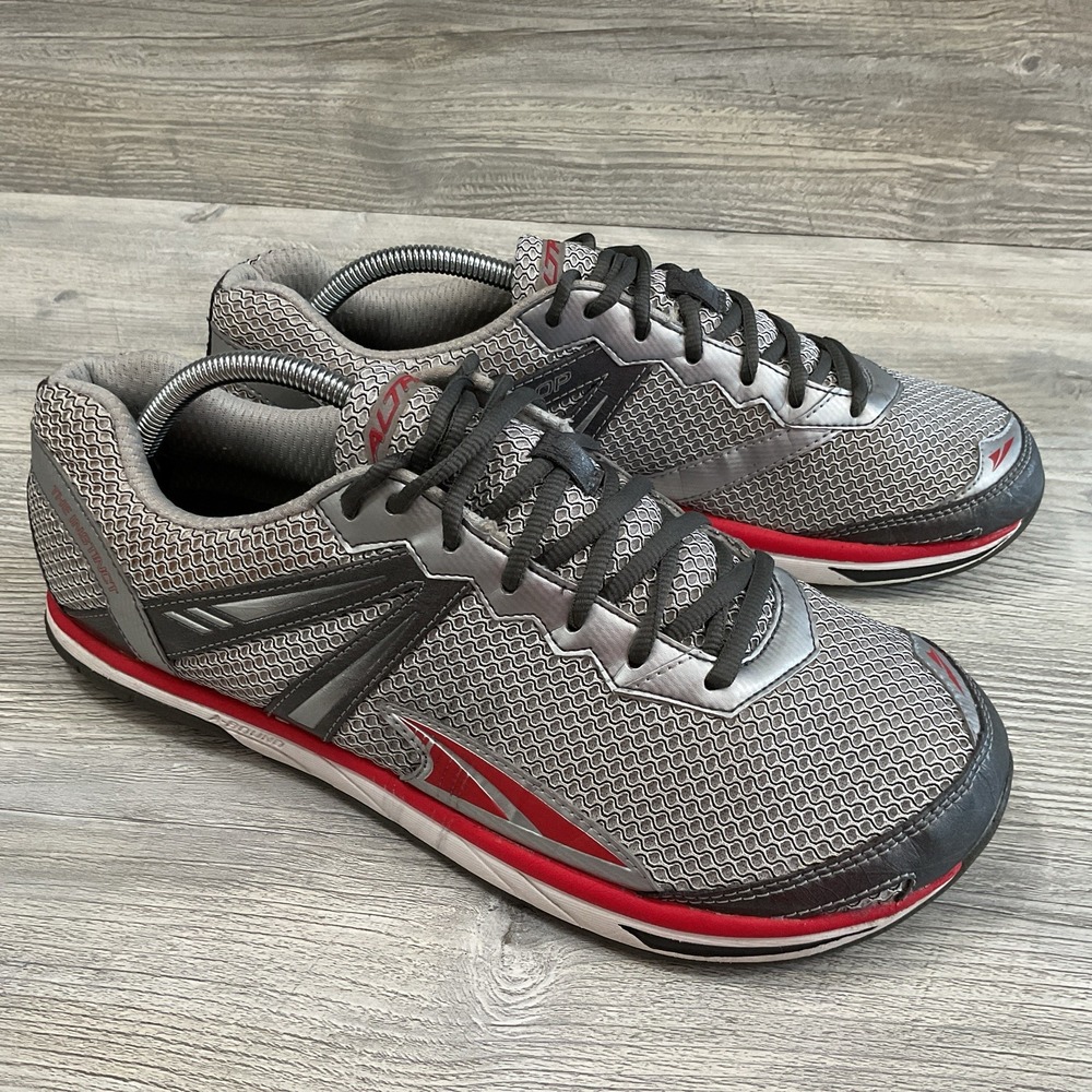 Altra Instinct Mens Size 11 US A11332 White Red Athletic Running Shoes Sneakers